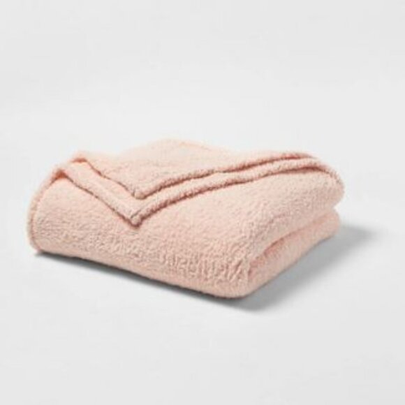 NWT Sherpa Bed Peach Blanket XL Twin - Picture 1 of 2